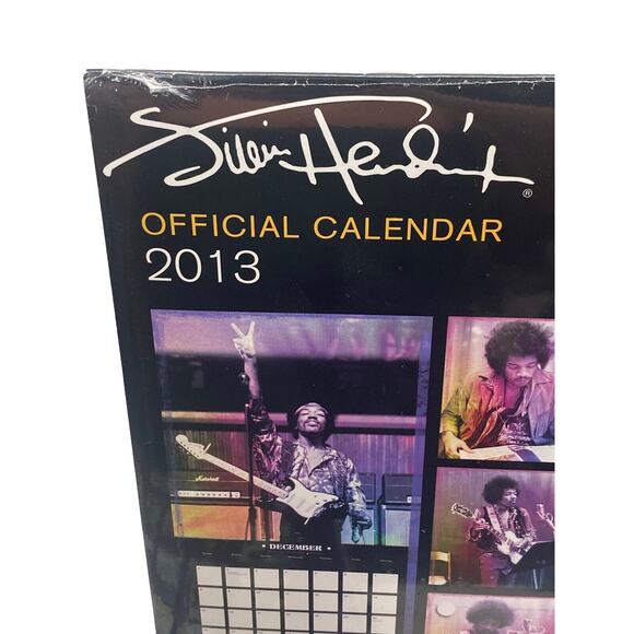 Official Jimi Hendrix 2013 Wall Calendar New Sealed Collectors Item Memorabilia - Picture 6 of 7